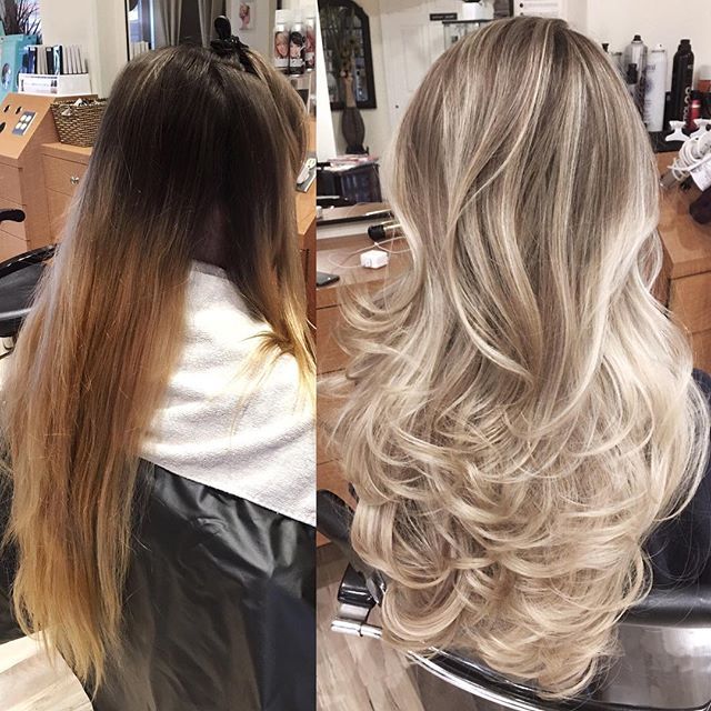 Highlights color olaplex result